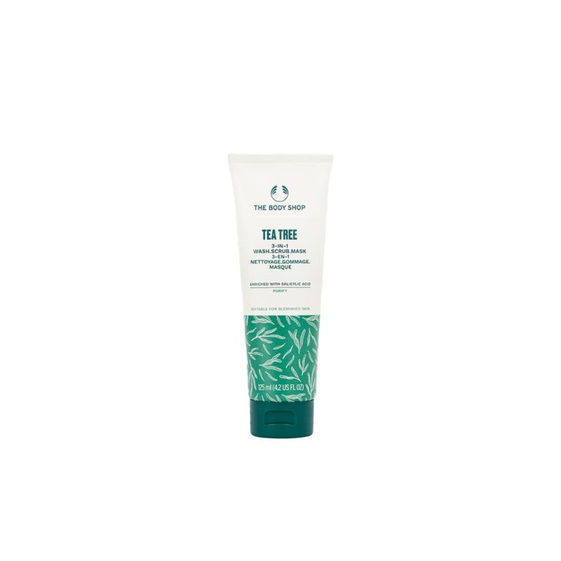 The Body Shop 3 In 1 Tea Tree Mask Scrub 125ml