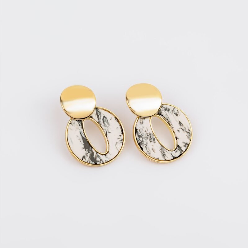 Marble Drop Earrings